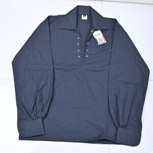 Men Scottish Traditional Jacobite Shirt Highlander Black Lace-up Front Shirt